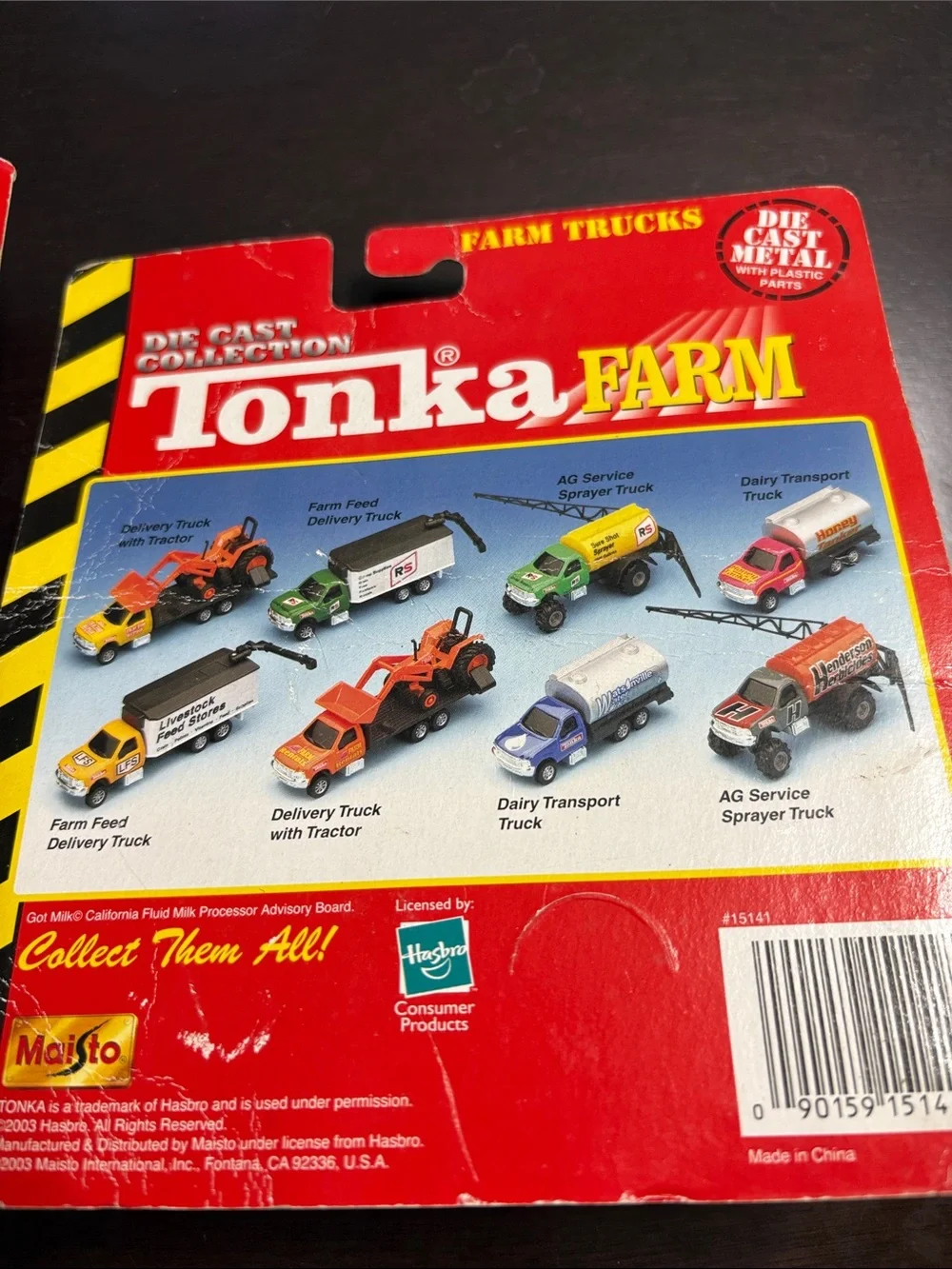 Tonka Die-Cast Farm Tanker Trucks - Red and Blue NIP
